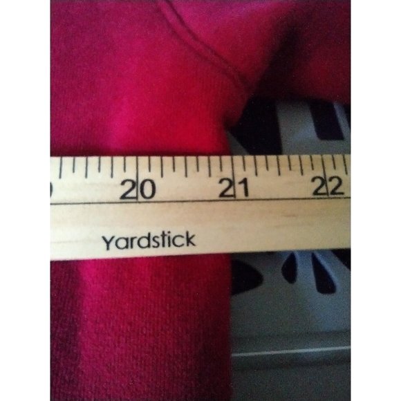 Hollister Red Embroidered Logo Sweatshirt Hoodie Medium Pullover Super Soft‎ - Picture 4 of 5